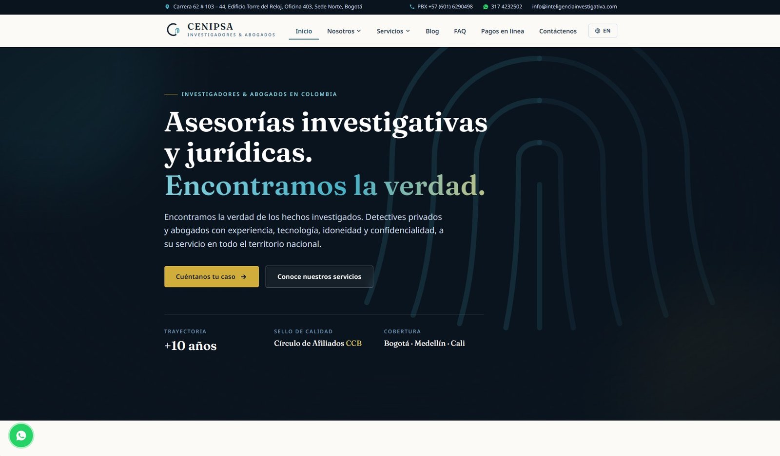 Vista del proyecto Cenipsa